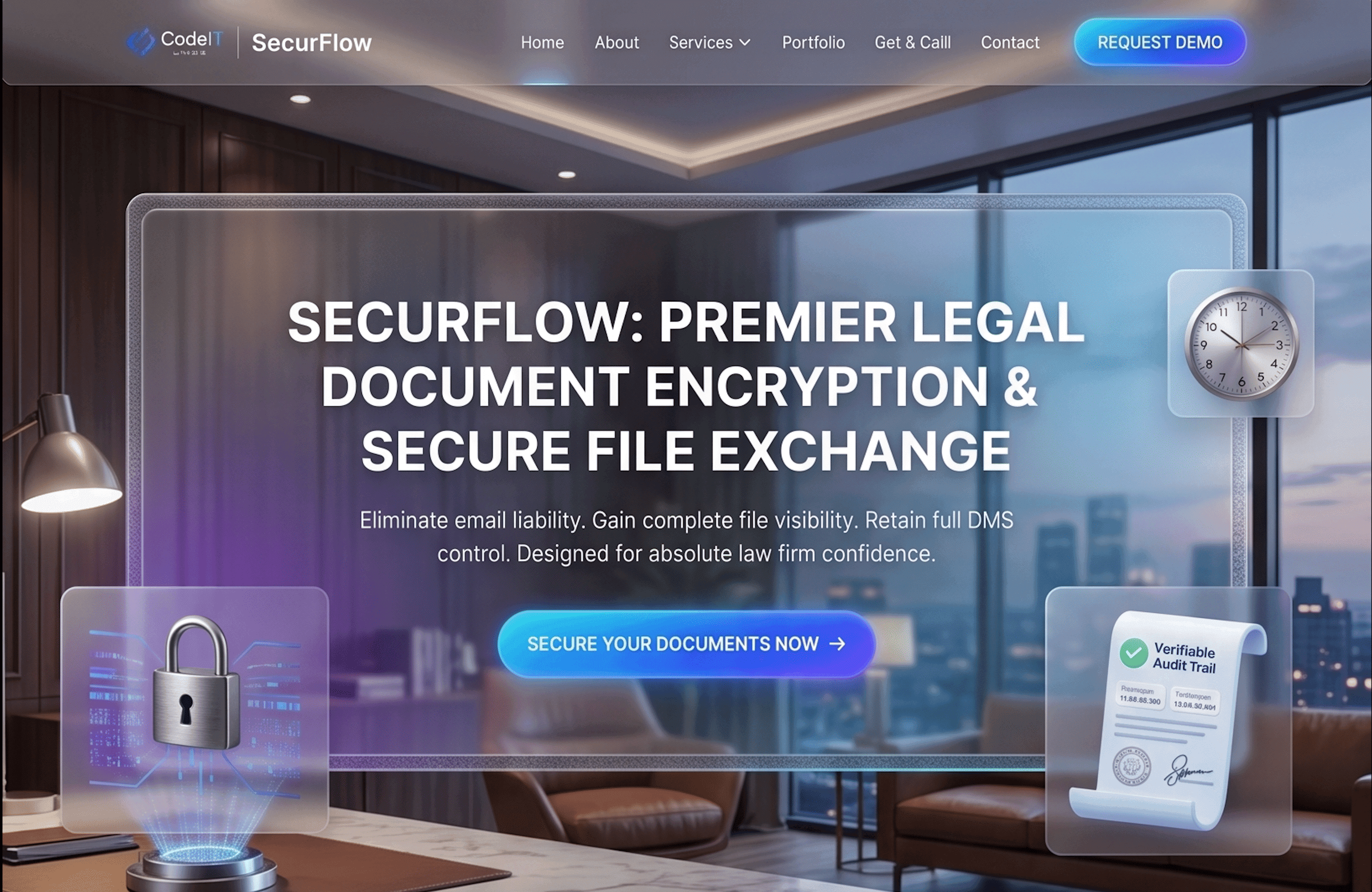 Custom Data Encryption & Secure File Exchange System for a Legal Document Management Company